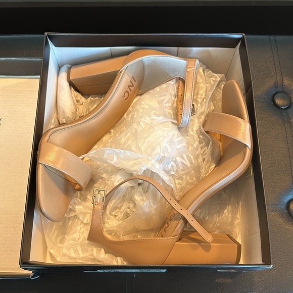 INC Lexini Dark Almond Sandals 7.5M - Picture 3 of 8